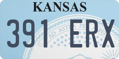 KS license plate 391ERX
