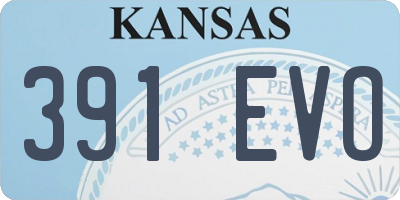 KS license plate 391EVO
