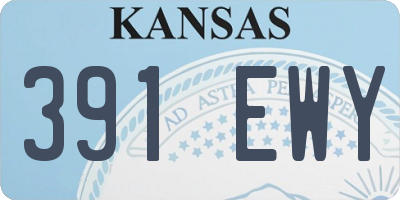 KS license plate 391EWY