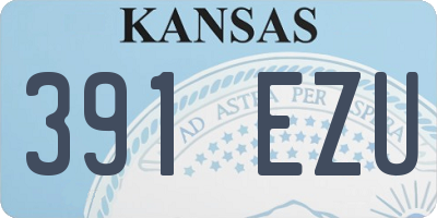 KS license plate 391EZU