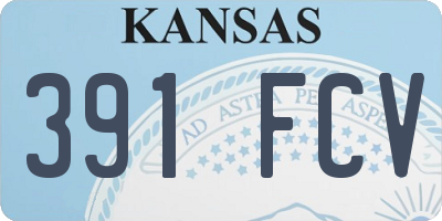 KS license plate 391FCV