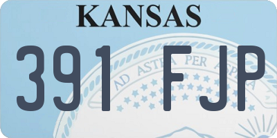 KS license plate 391FJP