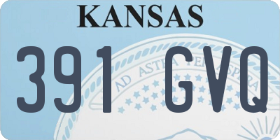 KS license plate 391GVQ