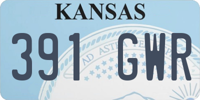 KS license plate 391GWR