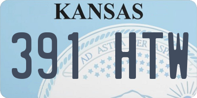 KS license plate 391HTW