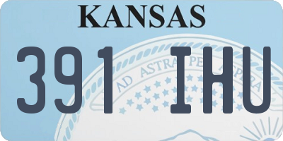 KS license plate 391IHU