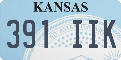 KS license plate 391IIK