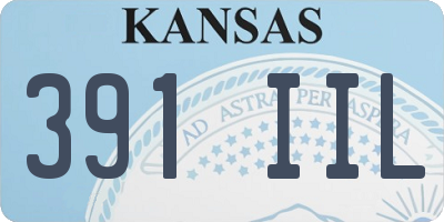 KS license plate 391IIL