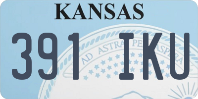 KS license plate 391IKU