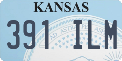 KS license plate 391ILM