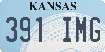 KS license plate 391IMG