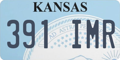 KS license plate 391IMR