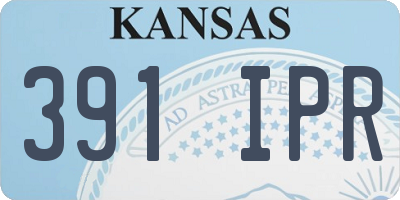 KS license plate 391IPR