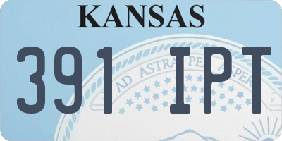 KS license plate 391IPT