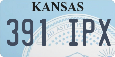 KS license plate 391IPX