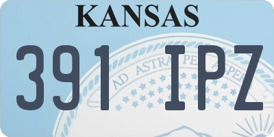 KS license plate 391IPZ