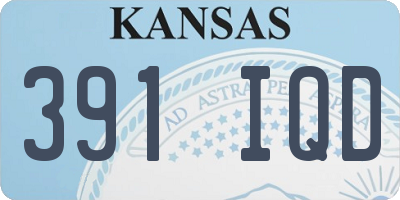 KS license plate 391IQD