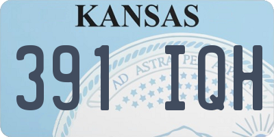 KS license plate 391IQH