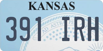 KS license plate 391IRH