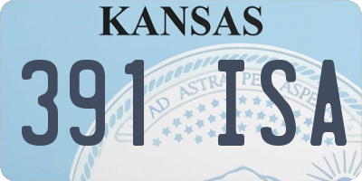 KS license plate 391ISA