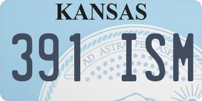 KS license plate 391ISM