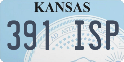 KS license plate 391ISP