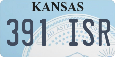KS license plate 391ISR
