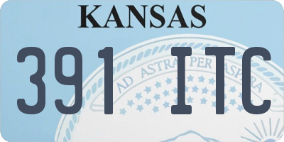 KS license plate 391ITC