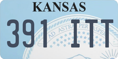 KS license plate 391ITT