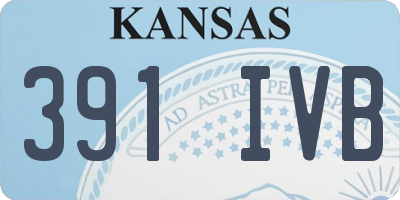 KS license plate 391IVB