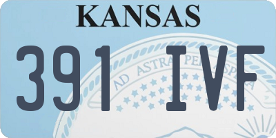 KS license plate 391IVF