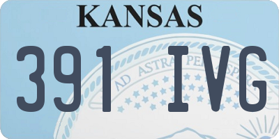 KS license plate 391IVG