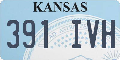 KS license plate 391IVH