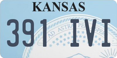 KS license plate 391IVI