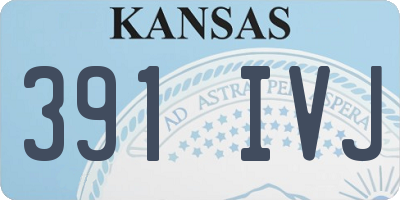 KS license plate 391IVJ