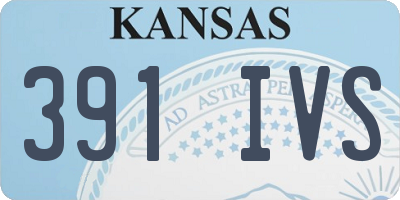 KS license plate 391IVS