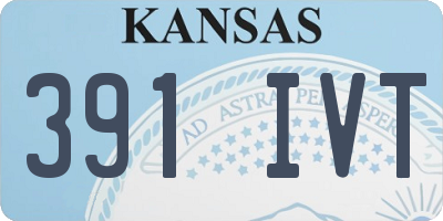 KS license plate 391IVT