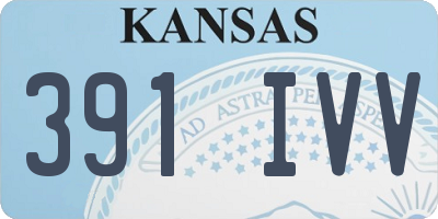 KS license plate 391IVV