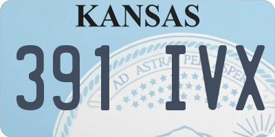 KS license plate 391IVX
