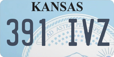 KS license plate 391IVZ