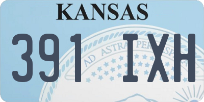 KS license plate 391IXH