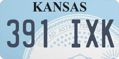 KS license plate 391IXK