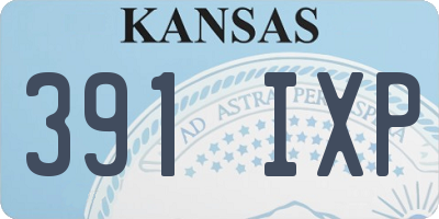 KS license plate 391IXP