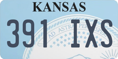 KS license plate 391IXS