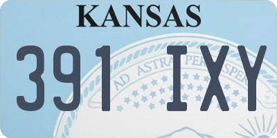 KS license plate 391IXY