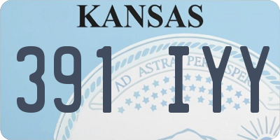 KS license plate 391IYY