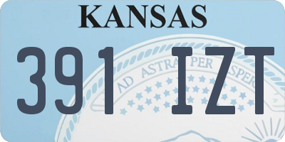 KS license plate 391IZT