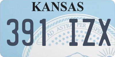 KS license plate 391IZX