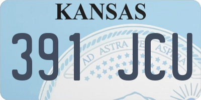KS license plate 391JCU