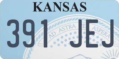KS license plate 391JEJ